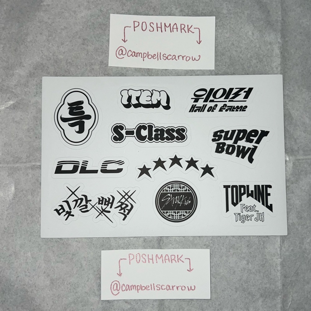 ❣️4/$25❣️ STRAY KIDS Authentic ALBUM STICKERS 5-STAR version 1